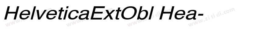 HelveticaExtObl Hea字体转换